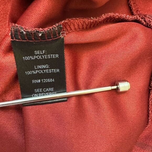 Torrid Brushed Plaid Skater Dress Faux Suede Red Burgundy Black Size 12 - Picture 4 of 5